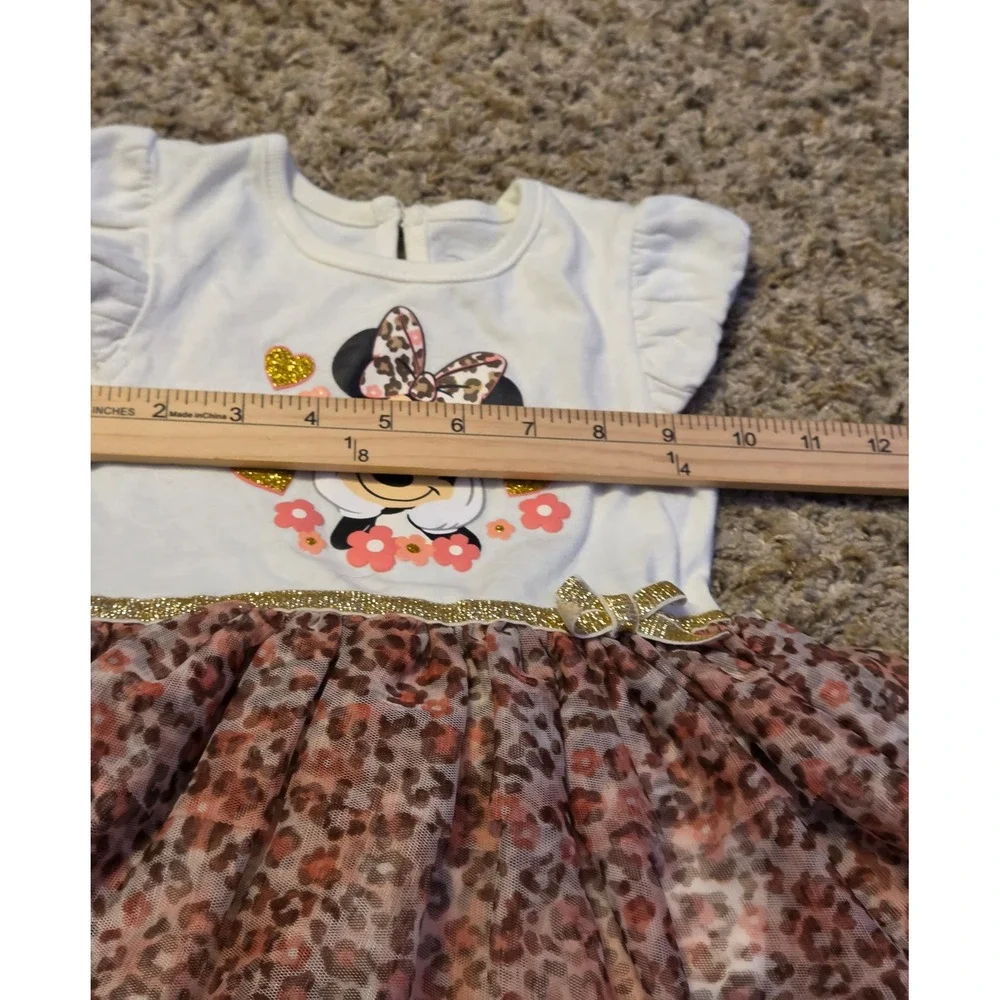 Disney Baby Mini‎ Mouse Tulle Overlay Dress Baby Size 24M Multicolor
